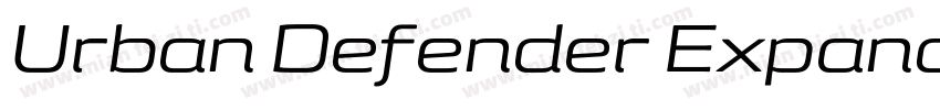 Urban Defender Expanded Italic Expa字体转换